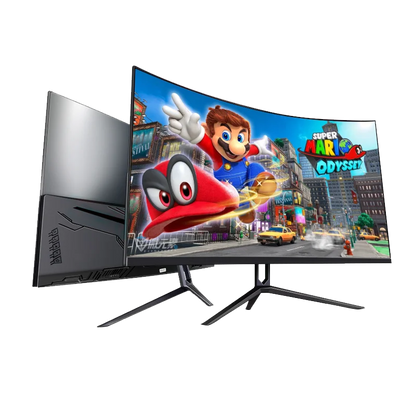 Anmite 27 inch 75hz HDR Curved FHD [1920 x 1080] Gaming Monitor PC usb Type-c HDMI Ultra-thin USB-C screen Display