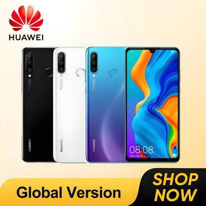 Global Version,Huawei-P30 Lite,Smartphone Android,6.15 inch,Unlocked,6+128GB ROM,Cellphones,Google Play,Dual SIM,Mobile phones